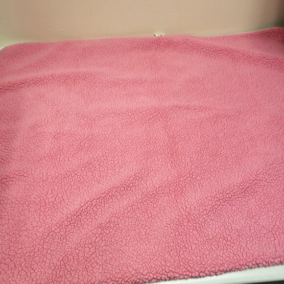 Cloud Island Floral Pink Baby Blanket Wildflowers 30x39 Sherpa - Picture 3 of 7